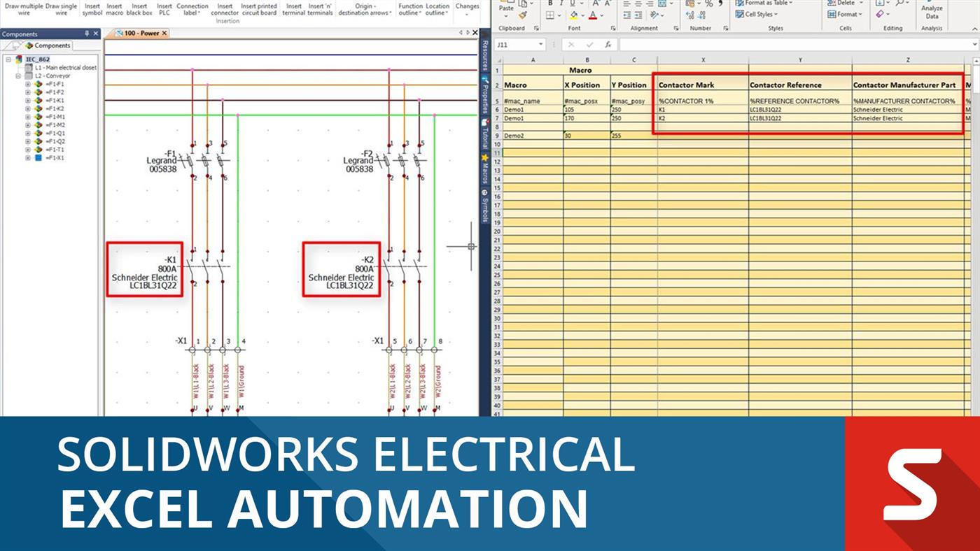 SOLIDWORKS Electrical Excel Automation