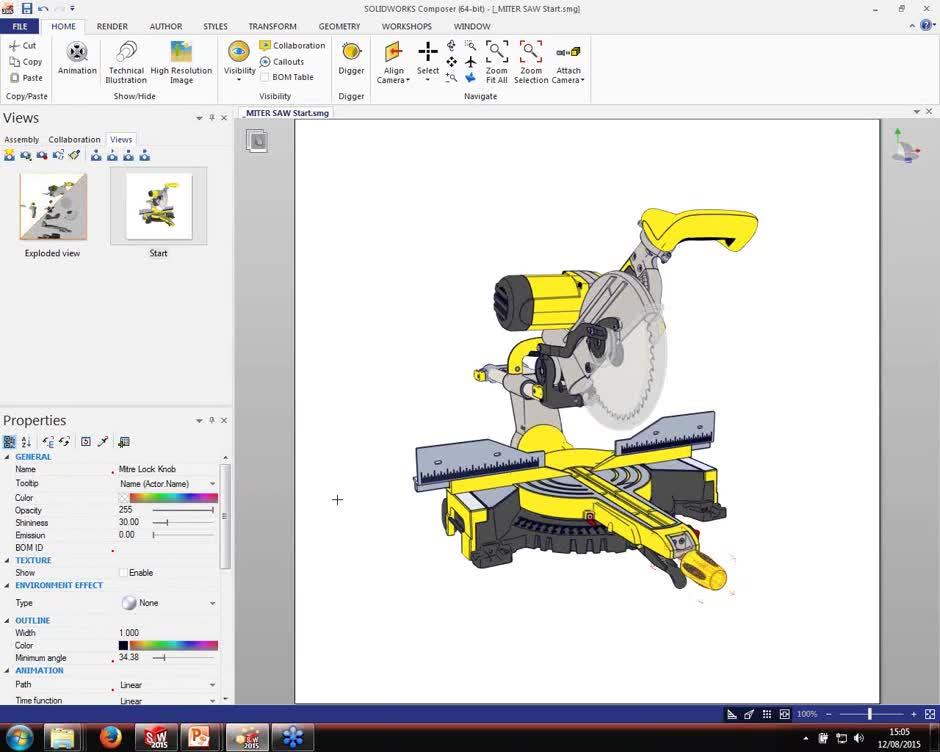 SolidWorks Composer- Storyboard Animations