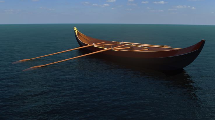 SOLIDWORKS Visualize Rowing Boat