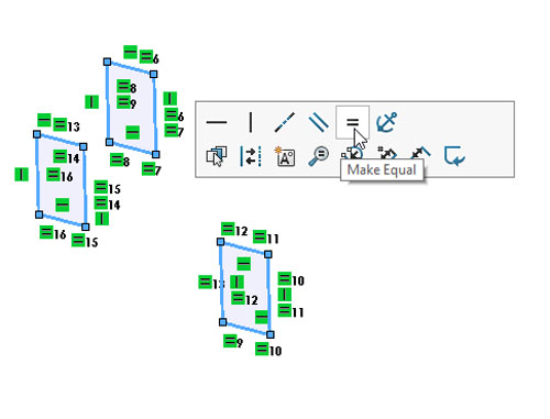 Shaded Sketch Contours, SOLIDWORKS